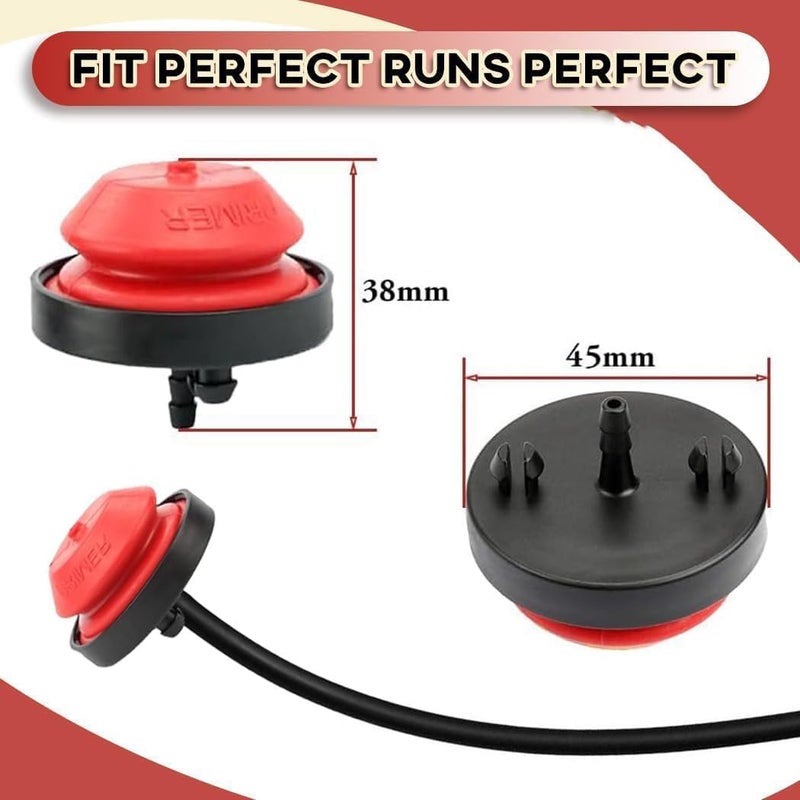 Earlyred 570682A 951-10888A Primer Bulb for Craftsman MTD Cub Cadet Troy Bilt Yard Machines Tecumseh Chainsaw Snow Blower Thrower Parts Fuel Line Primer Bulb Replacement Kit 751-10639 570682 - Image 5